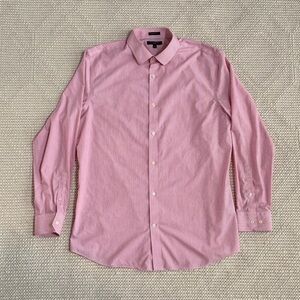 Men's Banana Republic Pink Striped Button Down Shirt Grant Fit